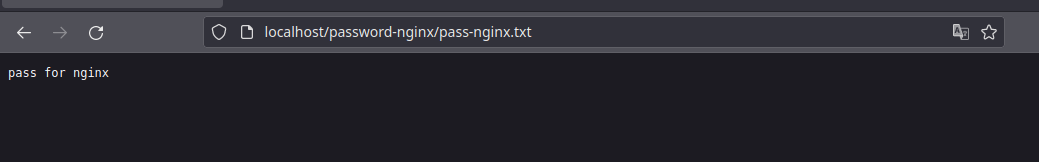 Создаём директорию password-nginx